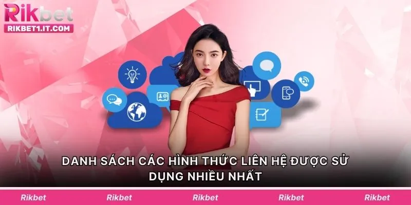 Danh sách các hình thức liên hệ được sử dụng nhiều nhất